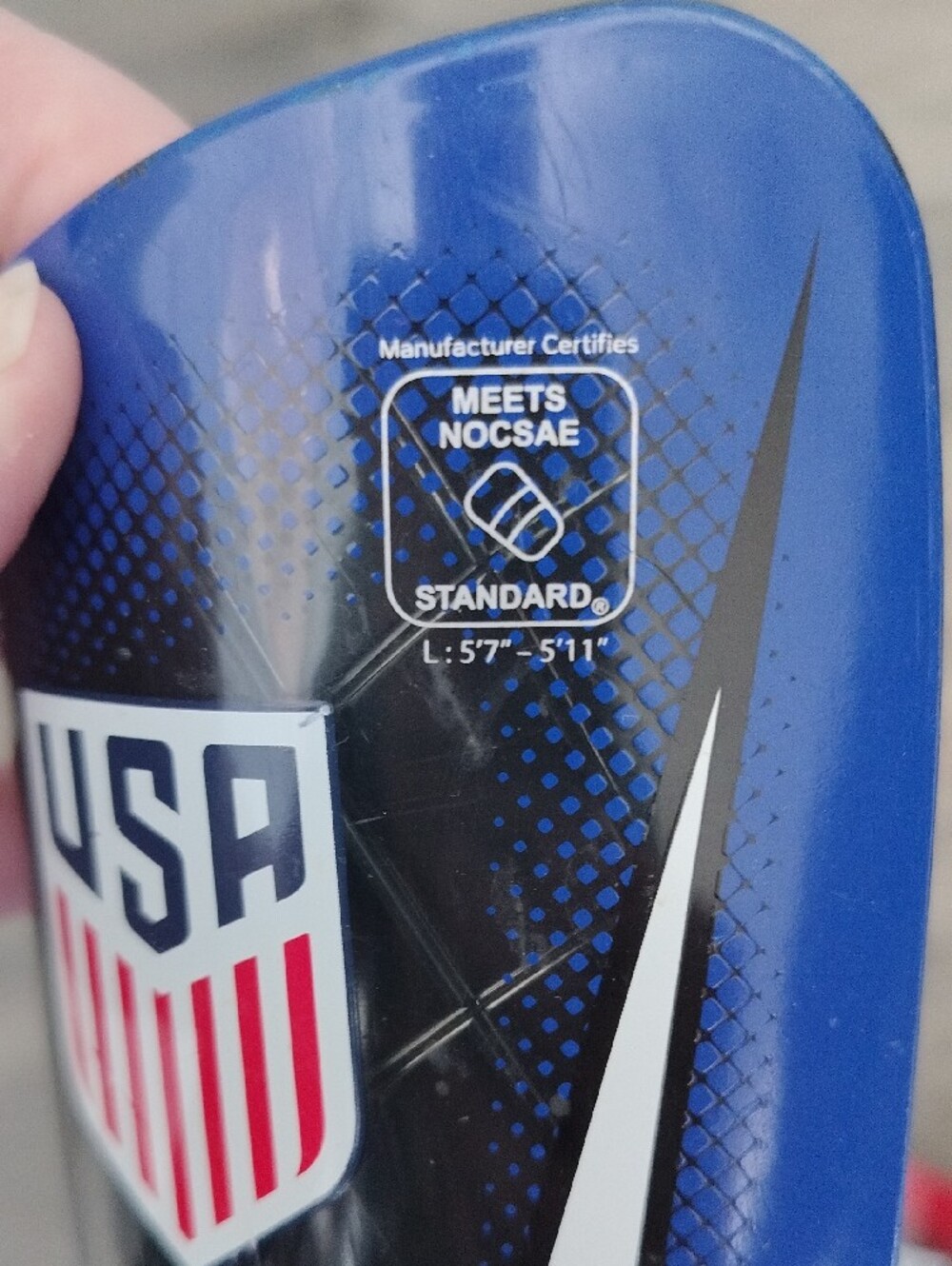 Nike USA Protective Shin Guards For Soccer Size L - Picture 3 of 4